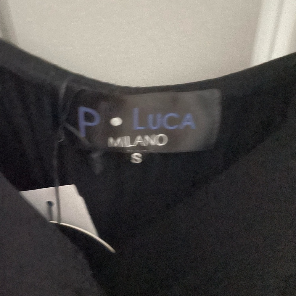P. Luca Milano Black Spaghetti Strap Dress Size Small – NWT (Sold Out Style) - Picture 3 of 3